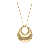 Collar colgante, Bañado en oro, Sin piedra