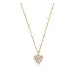 Collar colgante, Bañado en oro, Zirconia cúbica artificial