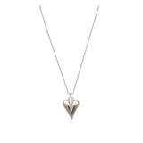Collar colgante, Plata 925 bañada en rodio, Sin piedra