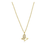 Collar colgante, Bañado en oro, Zirconia cúbica artificial