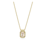 Collar colgante, Bañado en oro, Zirconia cúbica artificial