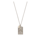Collar colgante, Plata 925 bañada en rodio, Perla cultivada