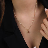 Collar colgante, Bañado en oro, Vidrio de plomo