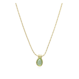 Collar colgante, Bañado en oro, Vidrio de plomo
