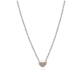 Collar colgante, Plata 925 bañada en rodio, Sin piedra