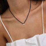 Collar colgante, Bañado en oro, Zirconia cúbica artificial