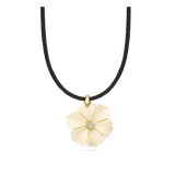 Collar gargantilla, Bañado en oro, Zirconia cúbica artificial, Madreperla artificial