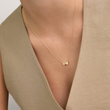 Collar colgante, Bañado en oro, Sin piedra