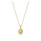 Collar colgante, Bañado en oro, Zirconia cúbica artificial