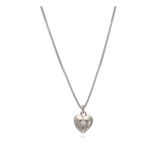Collar colgante, Plata 925 bañada en rodio, Zirconia cúbica artificial