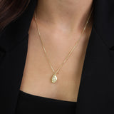 Collar colgante, Bañado en oro, Sin piedra