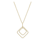 Collar colgante, Bañado en oro, Sin piedra