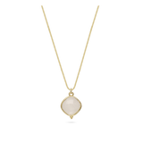 Collar colgante, Bañado en oro, Cuarzo artificial