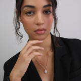 Collar colgante, Bañado en oro, Cuarzo artificial