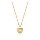 Collar colgante, Bañado en oro, Zirconia cúbica artificial