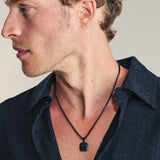 collar de hombre, Acero inoxidable, Zirconia cúbica artificial