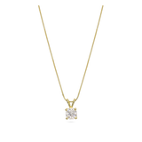 Collar colgante, Bañado en oro, Zirconia cúbica artificial