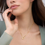 Collar colgante, Bañado en oro, Sin piedra