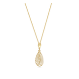 Collar colgante, Bañado en oro, Sin piedra