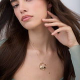 Collar colgante, Bañado en oro, Sin piedra