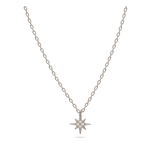 Collar colgante, Plata 925 bañada en rodio, Zirconia cúbica artificial