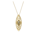 Collar colgante, Bañado en oro, Vidrio de plomo