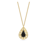 Collar colgante, Bañado en oro, Vidrio de plomo