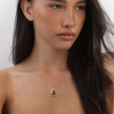 Collar colgante, Bañado en oro, Vidrio de plomo