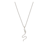 Collar colgante, Plata 925 bañada en rodio, Zirconia cúbica artificial