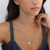 Collar colgante, Bañado en oro, Sin piedra