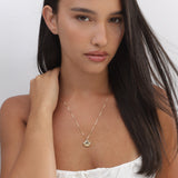 Collar colgante, Bañado en oro, Sin piedra