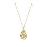 Collar colgante, Bañado en oro, Sin piedra