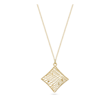 Collar colgante, Bañado en oro, Sin piedra