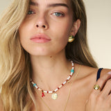 Collar colgante, Bañado en oro, Sin piedra