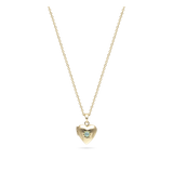 Collar colgante, Bañado en oro, Zirconia cúbica artificial