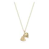 Collar colgante, Bañado en oro, Zirconia cúbica artificial