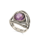 Anillo de Declaración, Plata de Ley 925, Zirconia cúbica artificial