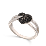 Anillo Delicado, Plata de Ley 925, Zirconia cúbica artificial