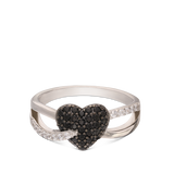Anillo Delicado, Plata de Ley 925, Zirconia cúbica artificial