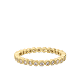 Anillo Delicado, Bañado en oro, Zirconia cúbica artificial