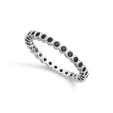 Anillo Delicado, Plata 925 bañada en rodio, Zirconia cúbica artificial