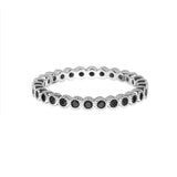 Anillo Delicado, Plata 925 bañada en rodio, Zirconia cúbica artificial