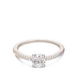 Anillo Delicado, Plata de Ley 925, Zirconia cúbica artificial