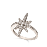 Anillo Delicado, Plata 925 bañada en rodio, Zirconia cúbica artificial