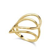 Anillo de Declaración, Bañado en oro, Sin piedra