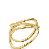 Anillo de Declaración, Bañado en oro, Sin piedra