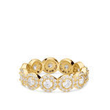 Anillo Delicado, Bañado en oro, Zirconia cúbica artificial