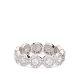 Anillo Delicado, Plata 925 bañada en rodio, Zirconia cúbica artificial