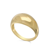 Anillo Delicado, Bañado en oro, Sin piedra
