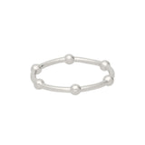 Anillo Delicado, Plata 925 bañada en rodio, Sin piedra